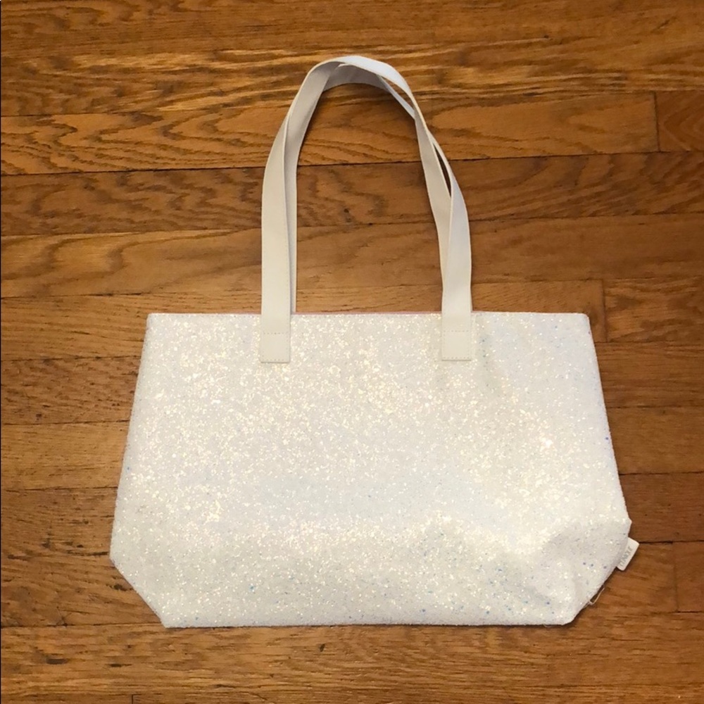 Sparkly White Clinique Bag